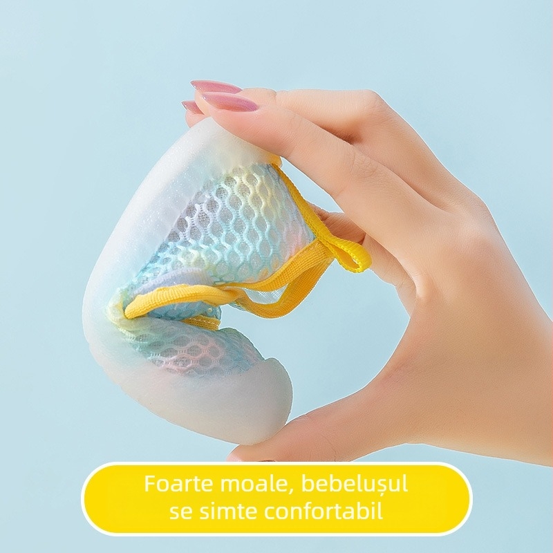 Pantofi pentru bebeluși și copii mici, cu partea superioară din plasă, respirabili, închidere Velcro, talpă joasă, pentru 12–36 luni