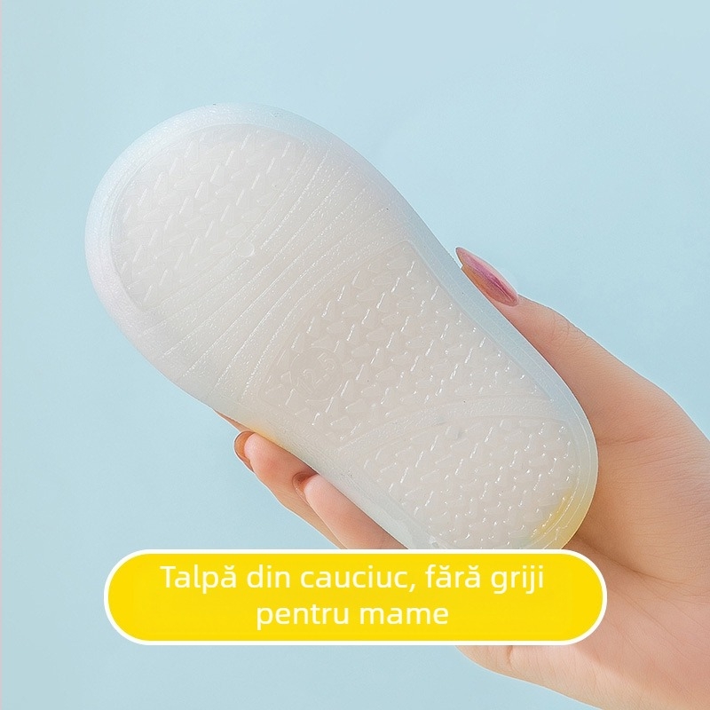 Pantofi pentru bebeluși și copii mici, cu partea superioară din plasă, respirabili, închidere Velcro, talpă joasă, pentru 12–36 luni