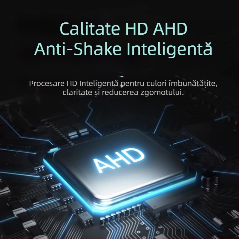 Cameră de mers înapoi pentru camion cu monitorizare în patru direcții - rezoluție 1920x1080, semnale video AHD/1080P și CVBS, unghi de vizualizare 170°, alimentare 12-24V, 8 LED