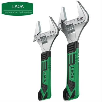 Old A cheie reglabilă – unealtă multifuncțională pentru baie și instalații, calitate industrială, oțel crom-vanadiu, tratat termic, deschidere mare