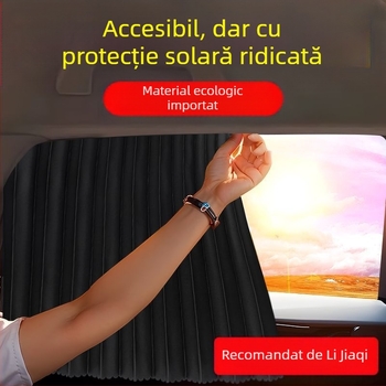Cortină magnetică pentru geamul din spate al mașinii, panou de confidențialitate, izolație termică și protecție pentru copii