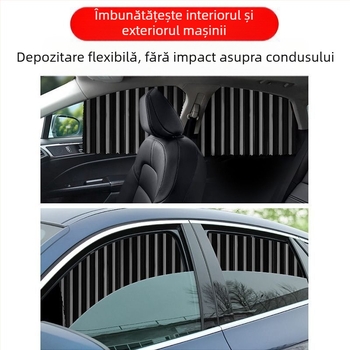 Cortină magnetică pentru geamul din spate al mașinii, panou de confidențialitate, izolație termică și protecție pentru copii