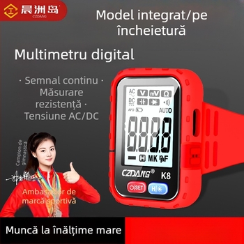 Multimetru digital cu precizie înaltă, multifuncțional, cu brățară iluminată