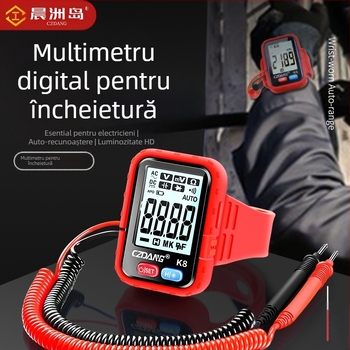 Multimetru digital cu precizie înaltă, multifuncțional, cu brățară iluminată