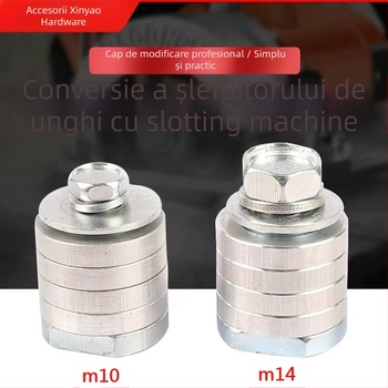 Accesoriu pentru șlefuitor unghiular modificat pentru mașina de canelare, adaptor galvanizat, 125/100, aluminiu