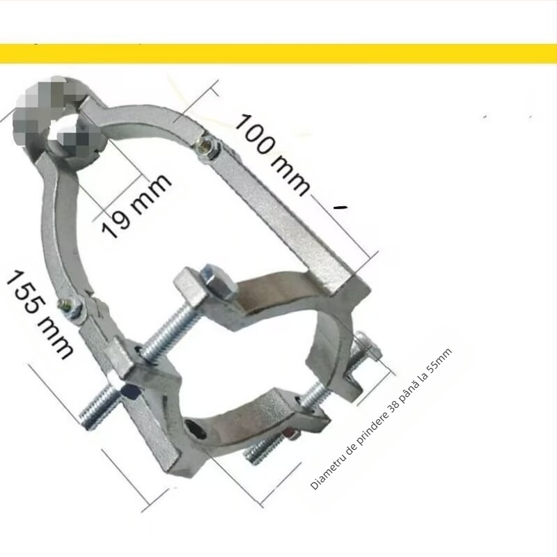 Suport fix pentru burghiu cu gaură pătrată pentru burghie manuale și de banc, convertibil în suport pentru burghiu manual