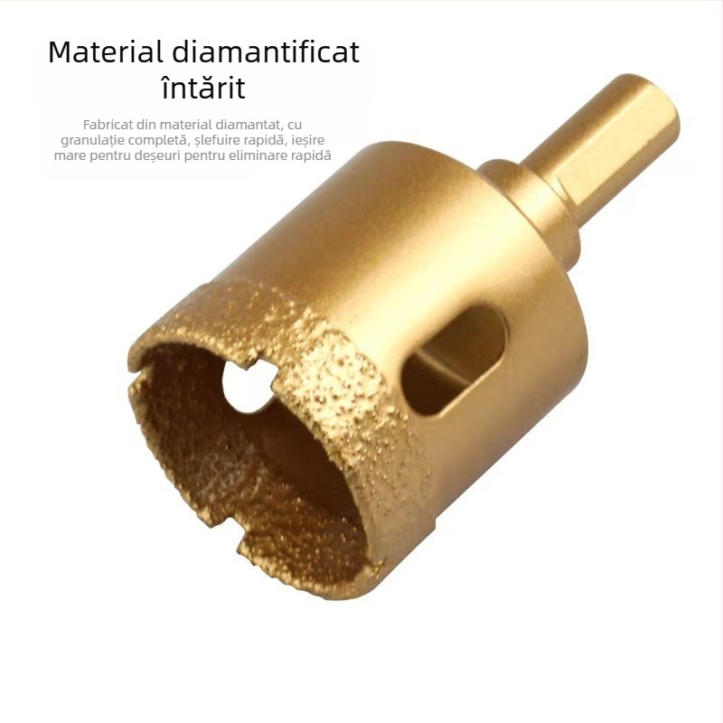 Set pentru găuri în plăci, cu tăiere uscată – granit, marmură, porțelan, plăci vitrificate și piatră ceramică