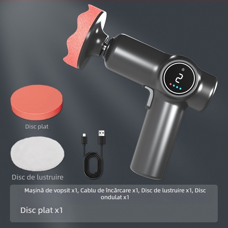 Mașină de polisat auto wireless, dublă utilizare pentru mașină și casă, viteză reglabilă, ABS material