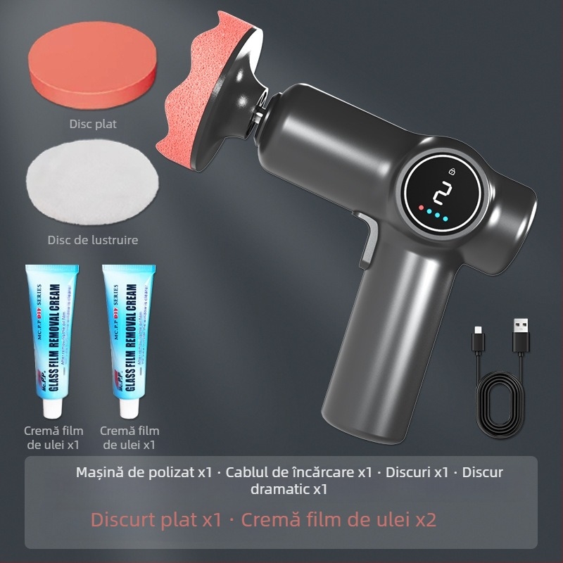 Mașină de polisat auto wireless, dublă utilizare pentru mașină și casă, viteză reglabilă, ABS material