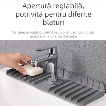 Pad de drenaj din silicon pentru robinetul de bucătărie – drenaj, personalizare disponibilă, logo imprimat, brand Silicon Art