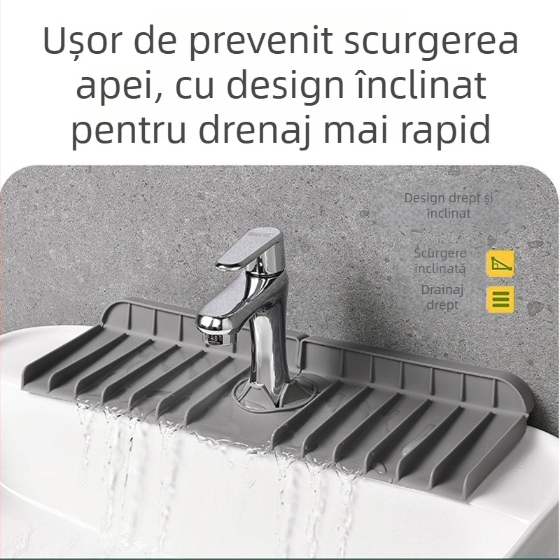 Pad de drenaj din silicon pentru robinetul de bucătărie – drenaj, personalizare disponibilă, logo imprimat, brand Silicon Art