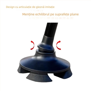 Baozhi băț de drumeție, aliaj de aluminiu, telescopic în două segmente, greutate 400 g