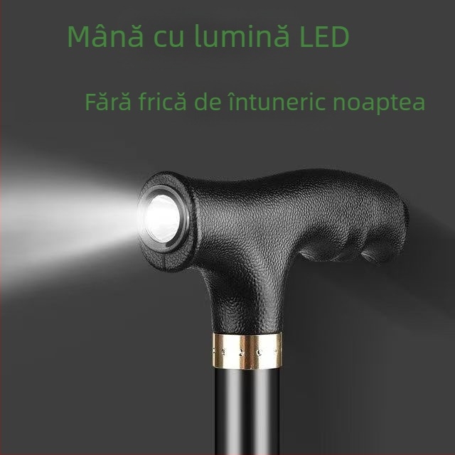Baozhi băț de drumeție, aliaj de aluminiu, telescopic în două segmente, greutate 400 g