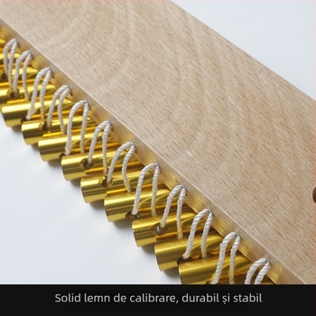 Set de clopoței din lemn cu 25 tonuri și 36 tonuri, arbore sonor din lemn cu suport și 20 de clopoțele; pentru vârsta 7–14 ani.