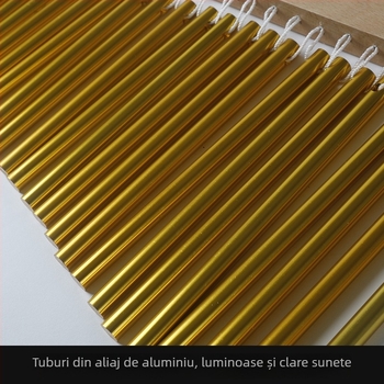 Set de clopoței din lemn cu 25 tonuri și 36 tonuri, arbore sonor din lemn cu suport și 20 de clopoțele; pentru vârsta 7–14 ani.