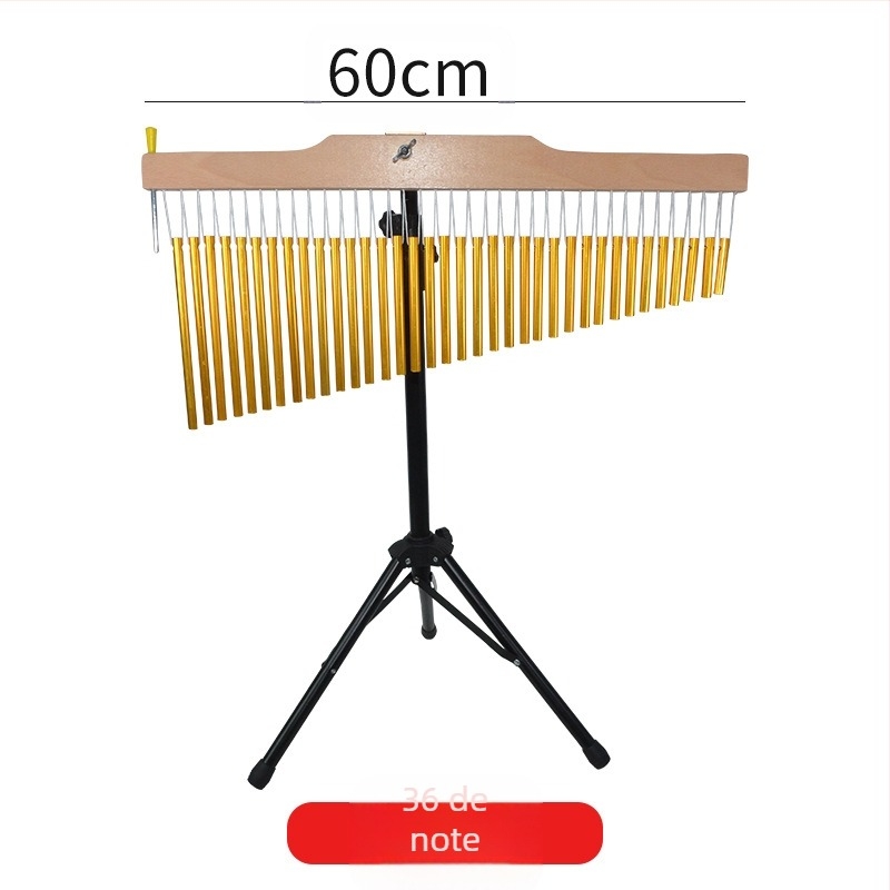 Set de clopoței din lemn cu 25 tonuri și 36 tonuri, arbore sonor din lemn cu suport și 20 de clopoțele; pentru vârsta 7–14 ani.