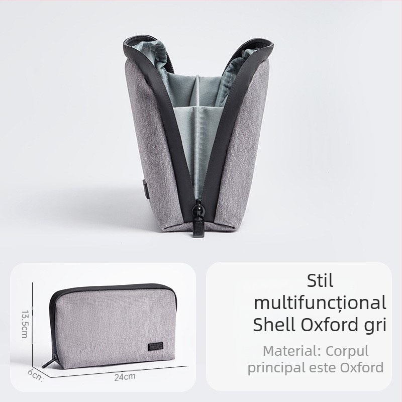 Geantă de stocare pentru călătorii SN006 (stil geantă de mână, Oxford+piele, impermeabilă, capacitate mare)