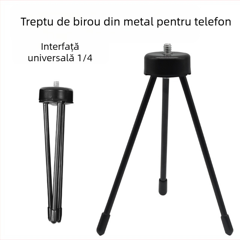 Suport de birou pentru telefon cu trepied, compatibilitate universală