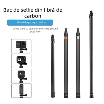 Bară de extindere pentru camerele Insta360 și GoPro panoramice de acțiune, aliaj de aluminiu, sarcină maximă până la 2 kg