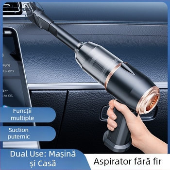 Aspirator de mână pentru mașină, fără fir, 65W, 5V, 20000Pa, reîncărcabil