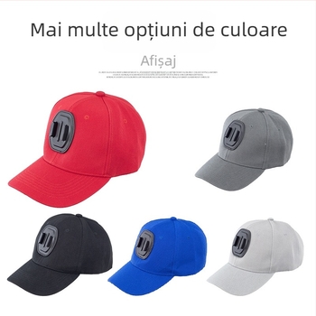 Șapcă de baseball pentru GoPro, Yi și SJCam – vizier prelungit, marcă Khaki, logo tipărit