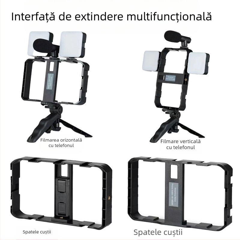 AY-49X Lumină Mini pentru umplere, pentru utilizare manuală, cu stativ de birou, ideală pentru streaming live și înregistrări video, 5V, sub 10W, compatibilă cu mai multe camere