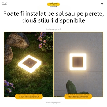 Lampă de grădină subterană impermeabilă, solară, LED pentru exterior