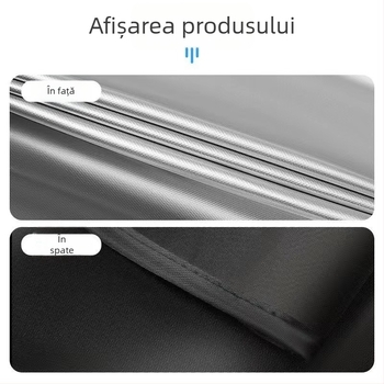 Umbră magnetică pentru geamul mașinii - țesătură cu acoperire argintie, reflexivă, izolație termică, personalizabilă, potrivire universală