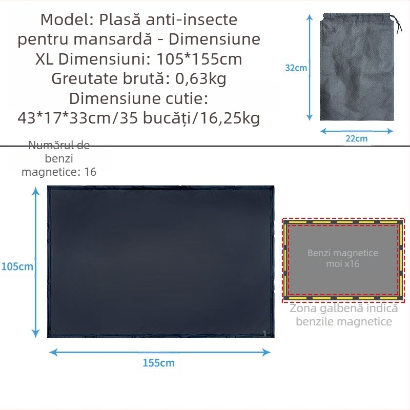 Ecran de protecție pentru țânțari pentru luneta automobilului, plasă, transparent, montaj atârnat, modele generale, imprimarea siglei acceptată