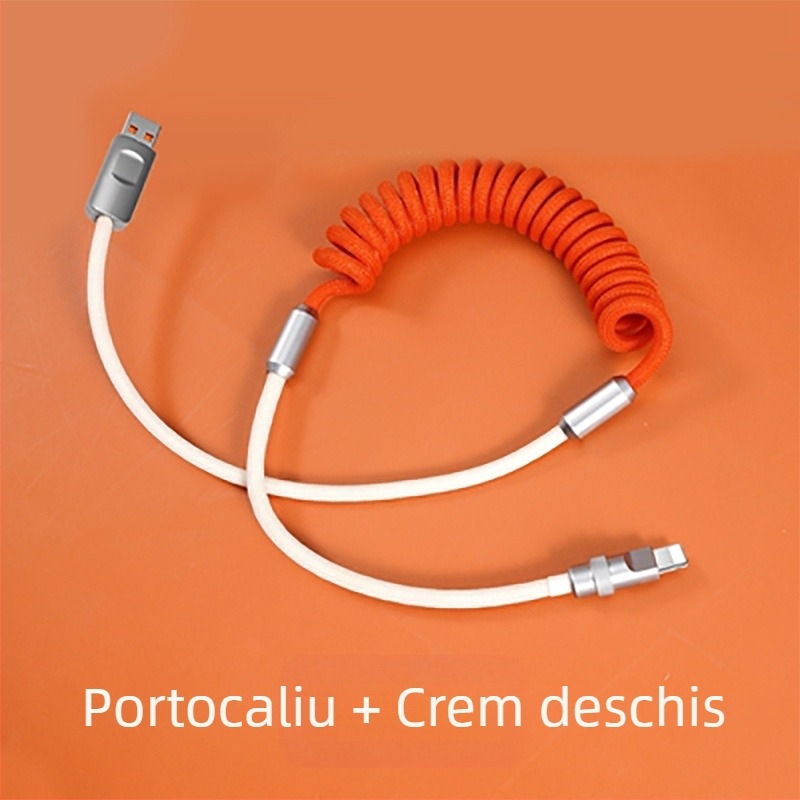 Xinyan Cablu Apple PD pentru iPhone 14 – Interfețe multiple: Lightning, USB-C, Micro USB, Mini USB; cablu împletit, încărcare rapidă 120W