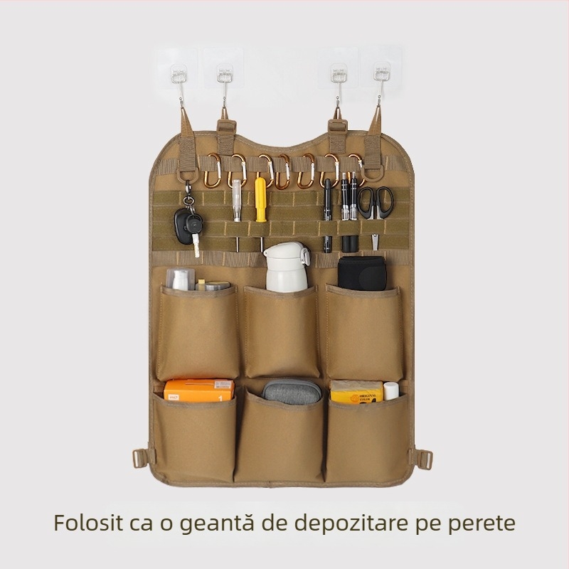 Geantă de depozitare pentru spatele scaunului — Organizator interior multifuncțional, țesătură, personalizabil, licențiat pentru etichetă privată