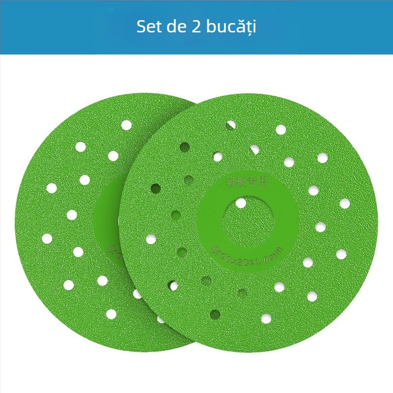 Disc diamant pentru plăci ceramice – tăiere la 45°, tăiere oblică, finisare margine, tampon Nano