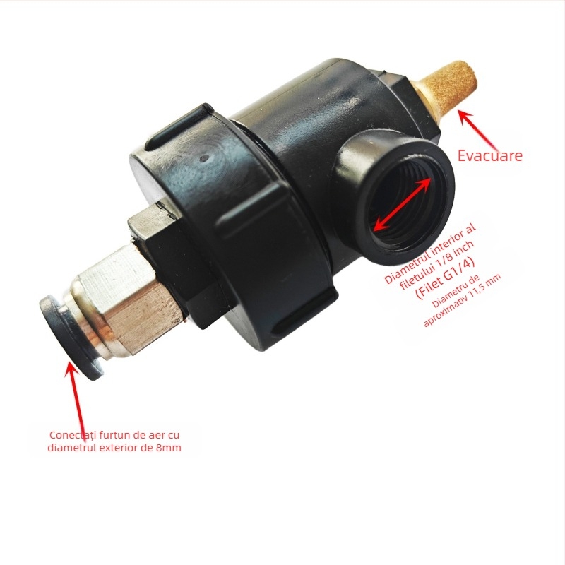 Valve evacuare cilindru pentru mașina de demontat anvelope — 0,2 kW, 220V, clemă inel exterior 8