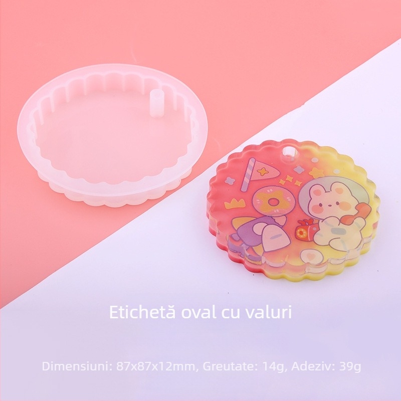 Pandantiv din silicon QIAOQIAODIY – lipire prin picurare, model cu dimensiuni multiple, stil natural