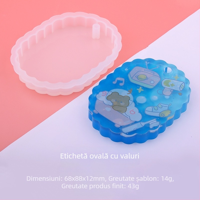 Pandantiv din silicon QIAOQIAODIY – lipire prin picurare, model cu dimensiuni multiple, stil natural