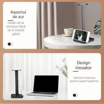 Suport de birou pentru căști, telefoane și tablete – Model Bracket z1, procesare OEM, garanție de 1 an