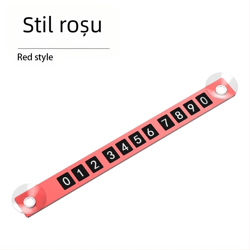 Tablă temporară de parcare cu număr – aliaj de aluminiu, logo imprimat, personalizare disponibilă, brand YONG XUN