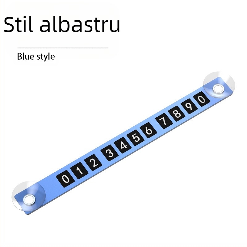 Tablă temporară de parcare cu număr – aliaj de aluminiu, logo imprimat, personalizare disponibilă, brand YONG XUN