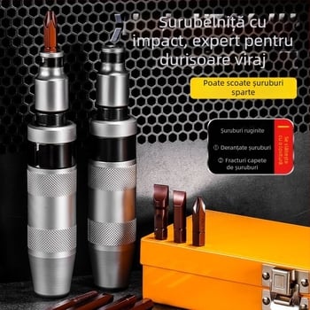 Șurubelniță cu impact San kun – din oțel carbon, multifuncțională, universală, pentru îndepărtarea ruginii