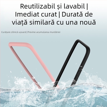 Protecție din silicon pentru oglinda retrovizoare interioară Tesla Model 3/Y, capac de protecție a oglinzii, imprimare a logo-ului