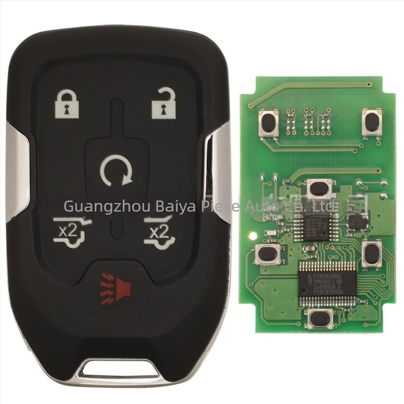 Cheie de telecomandă Chevrolet cu 3/4/5/6 butoane, 315/433MHz HYQ1AA/EA; lamă: cupru + plastic; carcasă: plastic; greutate 54.3 g