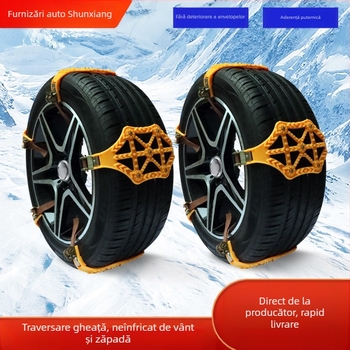 Snow Luton – Lanțuri antiderapante din cauciuc pentru anvelope pentru vanuri, mașini și SUV-uri; lățimea anvelopei 165–265 mm; 305 g/bucată; procesare personalizată