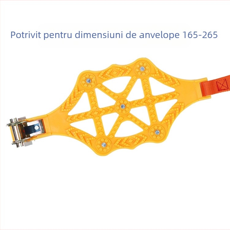 Snow Luton – Lanțuri antiderapante din cauciuc pentru anvelope pentru vanuri, mașini și SUV-uri; lățimea anvelopei 165–265 mm; 305 g/bucată; procesare personalizată