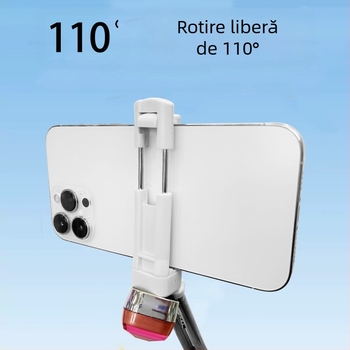 Selfie stick din aliaj de aluminiu cu conector Type-C pentru Android, iPhone și Huawei — fără Bluetooth, fără telecomandă, stabilizare