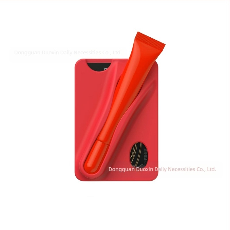 Suport pentru ruj cu slot pentru card și suport din silicon pentru cardul telefonului – portabil, multifuncțional, Model DX56899