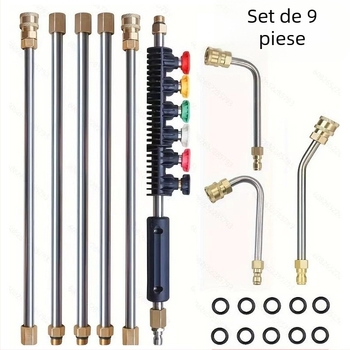 Țeavă extindere pentru duza de spălare cu presiune, din oțel inoxidabil (Tip: extindere; Material: oțel inoxidabil; Aplicații: spălarea mașinilor, curățarea aparatelor de aer condiționat)