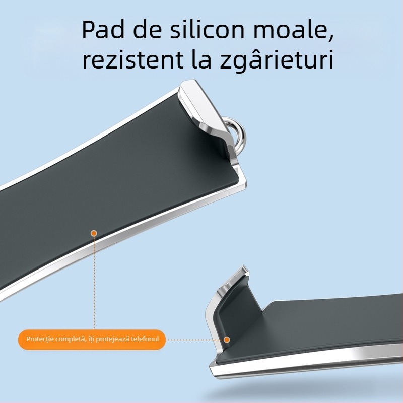 Lanyard pentru telefon mobil, șnur metalic, reglabil, cu finisaj electroplacat, unisex