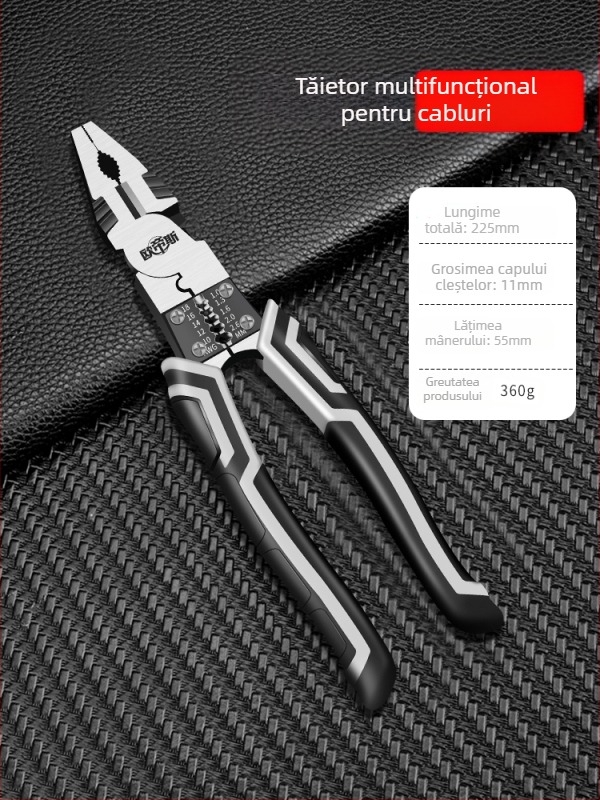 Clești cu clemă pentru electricieni, multifuncționale, de calitate industrială, set complet