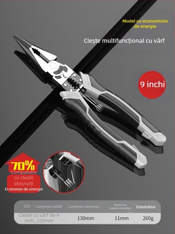 Clești cu clemă pentru electricieni, multifuncționale, de calitate industrială, set complet