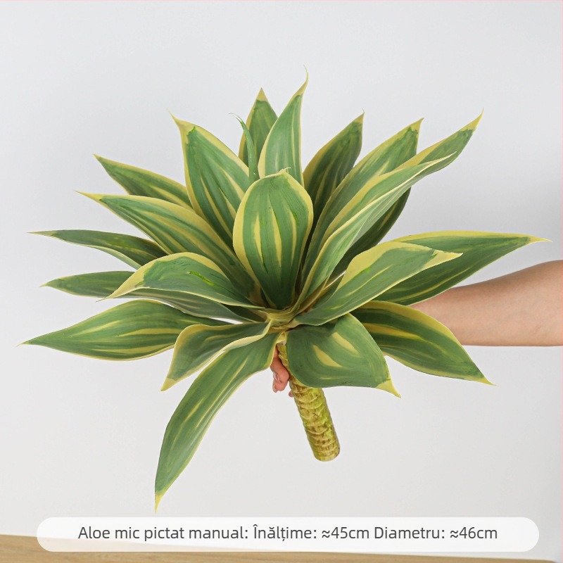 Plantă de agavă artificială – ornament decorativ pentru exterior și interior; Brand Holy Beauty; Varietate: Simulation Agave; Utilizare: exterior, recuzită pentru fotografie, decor de casă